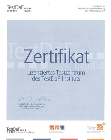 TestDaF Zertifikat kaufen - Hochschulzugang Deutschland